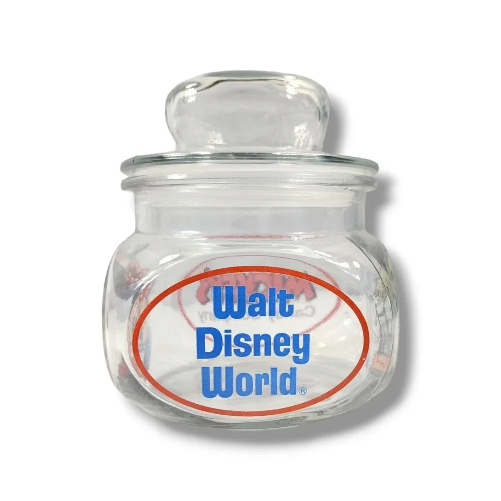 Disneyland Mickey's Candy Company Candy Jar w/‎ Lid Anchor Hocking USA